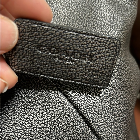 Coach Black metallic Leather hand Bag - Picture 3 of 16